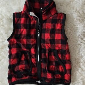 Red and Black Checkered Vest
